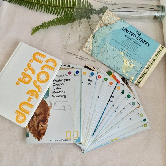 SOLD Vintage 1978 National Geographic Close-Up USA Complete Kit | 16 Maps Total - Picture 2 of 8